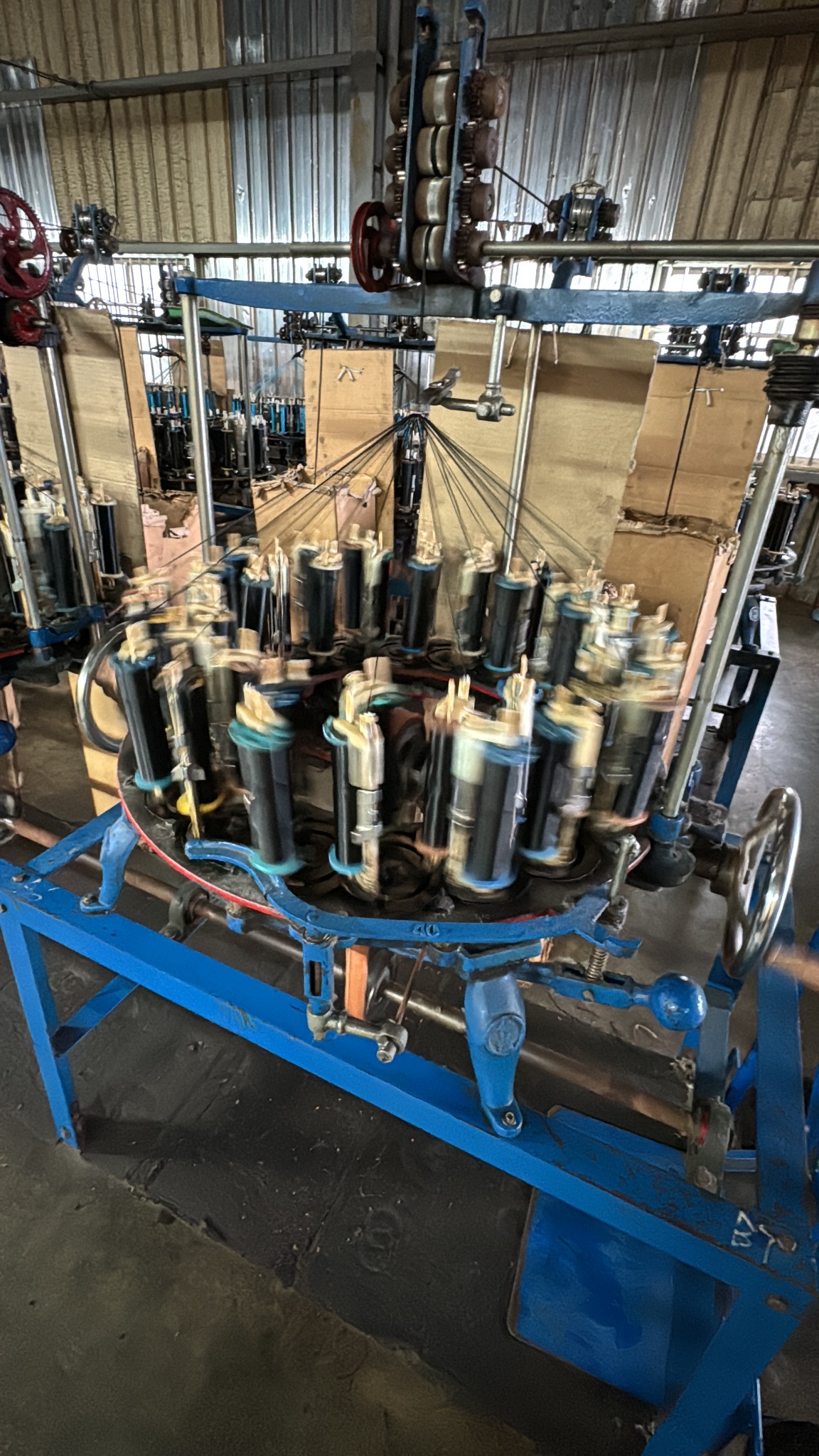Yarn warping process